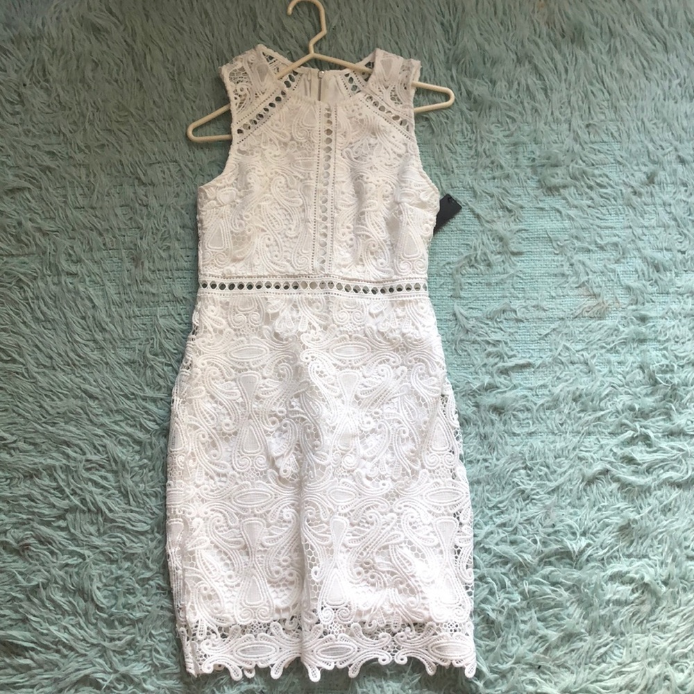white lulus dress